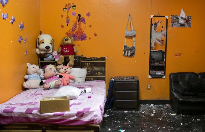 Briss’ room is left in shambles after a fight with her boyfriend, who punched the mirrors and threw furniture. Nearly 80 percent of homicides of trans people worldwide occur in Latin America.