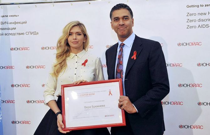 UNAIDS has appointed Ukrainian singer, actress and TV presenter Vera Brezhneva as UNAIDS Goodwill Ambassador for eastern Europe and central Asia. 