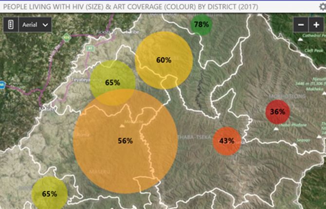 Five countries—Côte d’Ivoire, Kenya, Lesotho, Zambia and Uganda—have launched situation rooms. Data on indicators, including on HIV, tuberculosis, malaria, noncommunicable diseases and reproductive, maternal, newborn and child health are gathered, with di