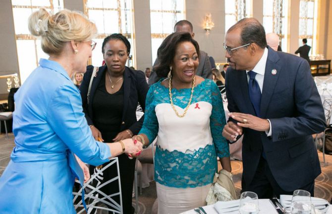 First ladies of Africa working to stop new HIV infections among children