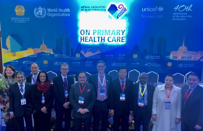 The Global Conference on Primary Health Care took place in Astana, Kazakhstan, on 25 and 26 October 2018