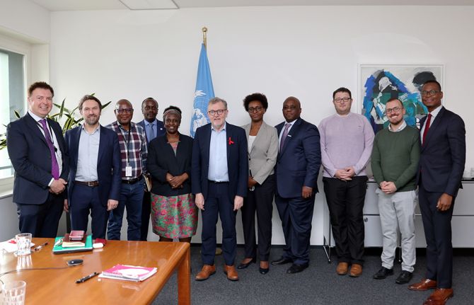 Members of the All-Party Parliamentary Group (APPG) on HIV and AIDS from the United Kingdom, along with the Stop AIDS Director, visited UNAIDS headquarters in Geneva to strengthen collaboration. 