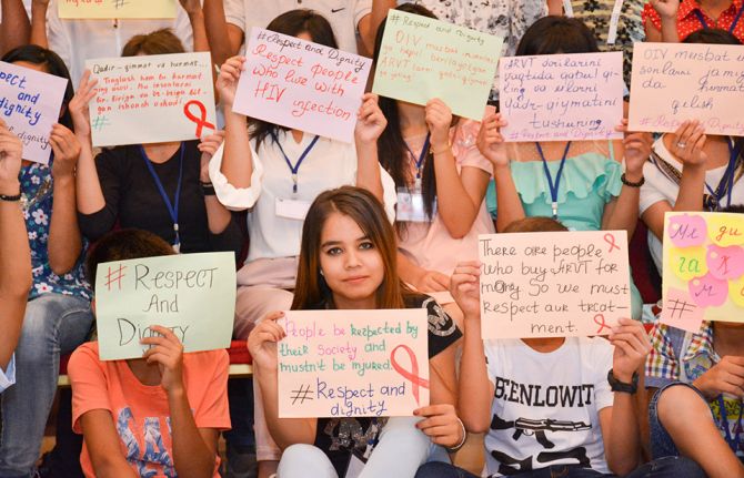 “I want to contribute to creating a world without stigma and discrimination”: young women living with HIV in Uzbekistan become activists