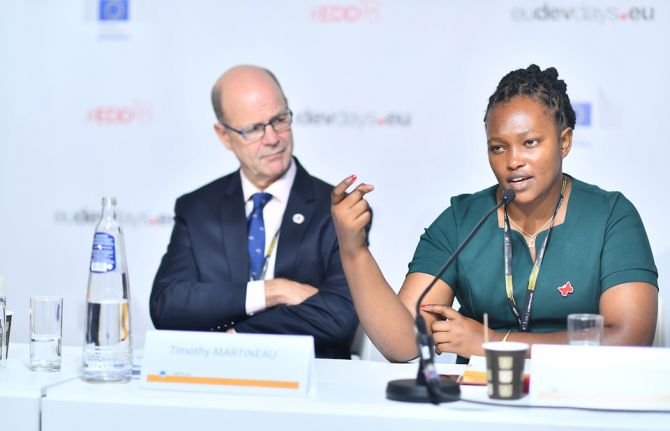 . At an event organized by UNAIDS at the European Union Development Days (EDD) forum in Brussels, Belgium, Ms Wankjiku gave the audience an alarming insight into issues around gender-based violence, early marriage, intimate partner violence, transactional