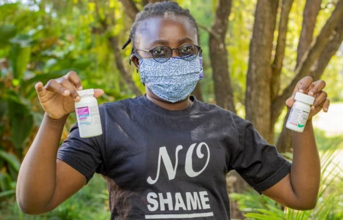 Twenty-six-year-old Esnart Mucheleka grew up in Lusaka West. She was a sickly child and in and out of hospital. Finally, in 2005, at the age of 11 years, she tested for HIV and went onto HIV treatment. COVID-19 has affected her work as a community care gi