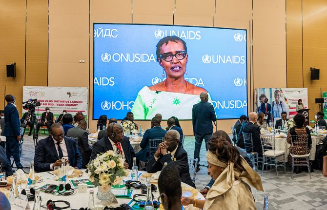 UNAIDS Executive Director Winnie Byanyima at the Continental launch of Education Plus Initiative 17 July 2022