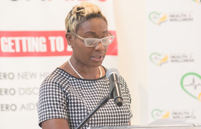 Juliet Cuthbert-Flynn, the Minister of State for Health and Wellness and Chair of the country’s Partnership for Action to Eliminate all Forms of HIV-Related Stigma and Discrimination