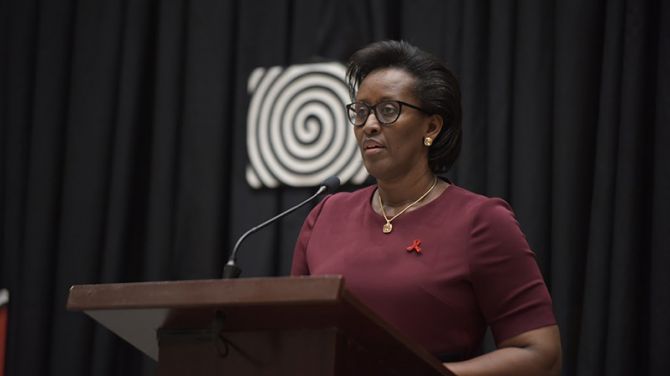 First Lady of Rwanda Jeannette Kagame, UNAIDS Special Ambassador for Adolescent Health and Well-being