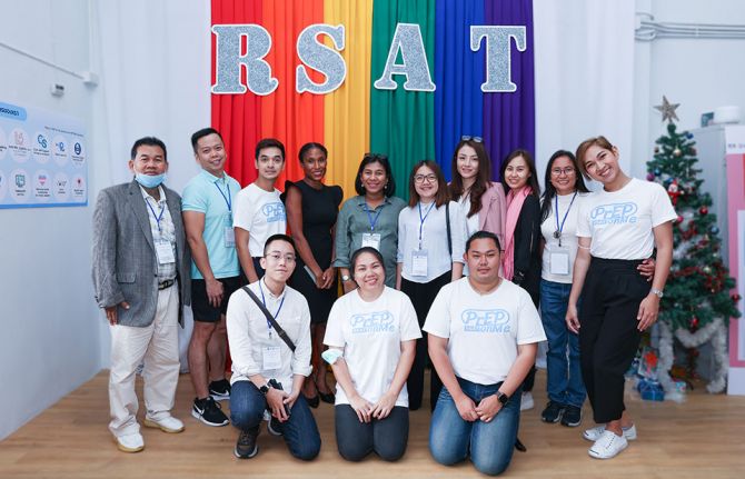 Journalists visit RSAT as part of Southeast Asia stigma and discrimination training on 8 June 2023