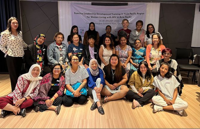 A UNAIDS-supported initiative by the International Community of Women Living with HIV Asia and Pacific (ICWAP) supports positive women’s organising. The Feminist School is a learning and consciousness raising programme that began in South Africa, and has 