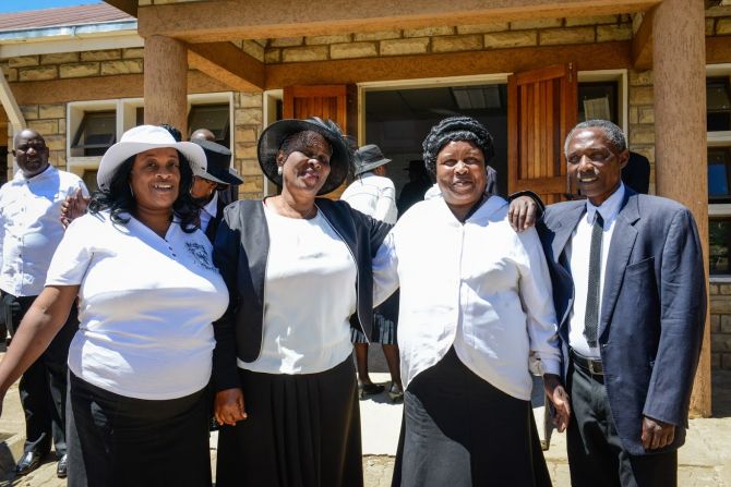 Members of the Khoelenya community council. Mohale's Hoek, Lesotho, 30 October 2019.  UNAIDS/M. Hyöky