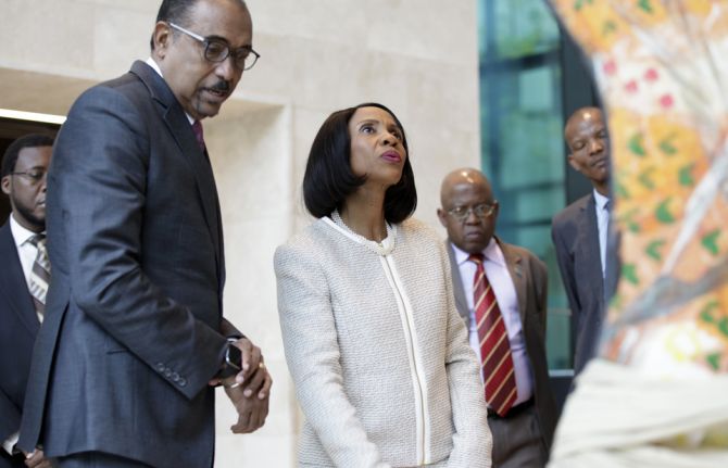 Botswana’s First Lady visits UNAIDS