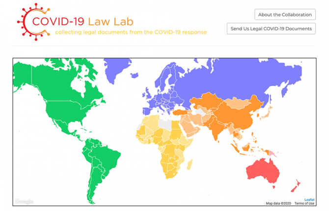 The COVID-19 Law Lab initiative gathers and shares legal documents from over 190 countries across the world to help states establish and implement strong legal frameworks to manage the pandemic