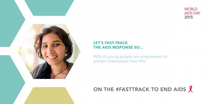 Let’s fast-track the AIDS response so... 90% of young people are empowered to protect themselves from HIV