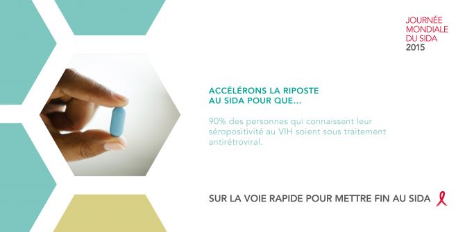 Accélerons la riposte au sida pour que 90% des personnes qui connaissent leur séropositivité au VIH soient sous traitement antirétroviral