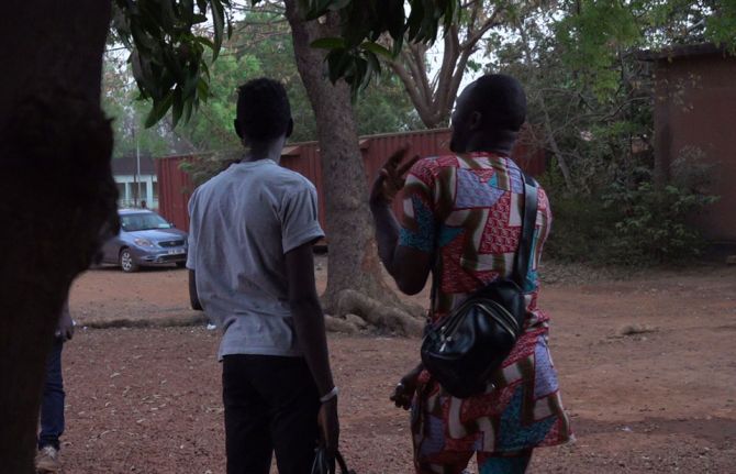 “I am forced to hide because I am not accepted,” Rachid Hilaire (not his real name, pictured right) said. He joined an informal conversation group in his home town, Bobo-Dioulasso, where young men talked about relationships, sex, HIV and other issues.