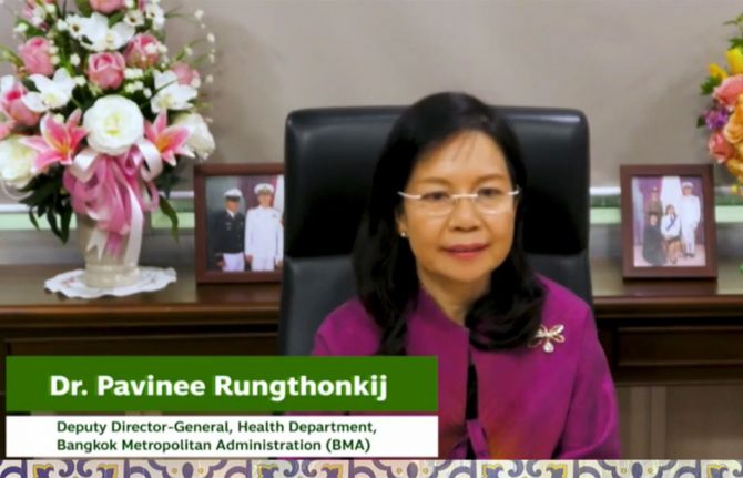 Pavinee Rungthonkij, the Deputy Director-General, Health Department, BMA