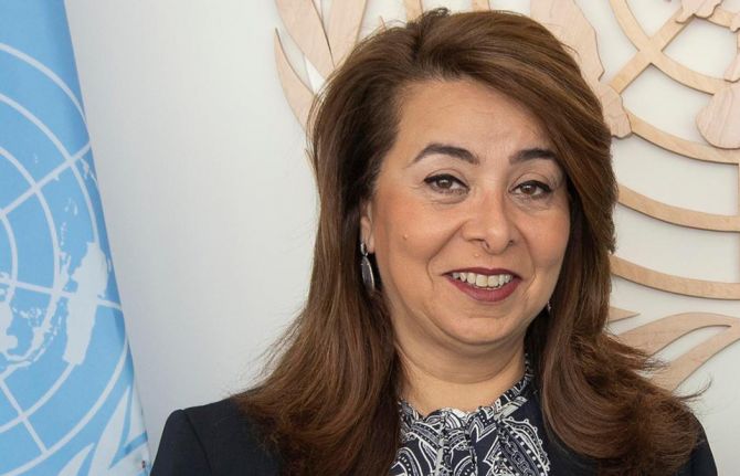 Ghada Waly, Egypt's minister of social solidarity, will be the next head of the UN Office on Drugs and Crime. UN Photo / Eskinder Debebe